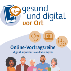 Logo mit dem Titel "gesund und digital vor Ort"