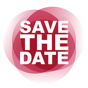 Bild mit der Aufschrift "Save the date".
