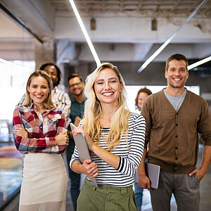 Gruppe Menschen im Office.
