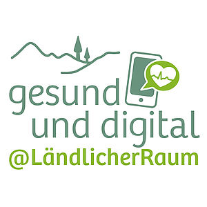 Logo mit dem Titel "gesund und digital @LändlicherRaum"