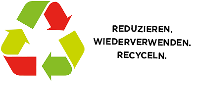 Logo des Abfallwirtschaftsbetriebs, drei Pfeile, die zu einem Kreis geordnet sind
